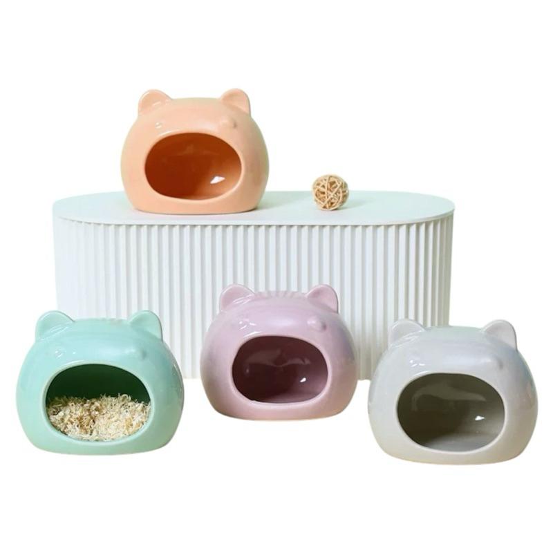 [現貨]夏日降溫倉鼠陶瓷窩 冰屋 躲避屋陶瓷窝 四季通用防咬造景-細節圖2