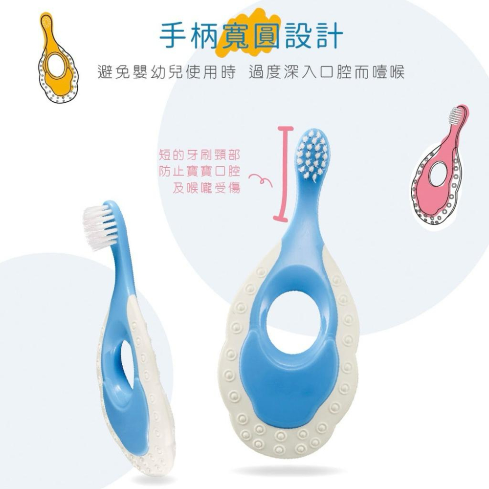 [現貨]台灣製KU KU酷咕鴨  幼兒護齒乳牙刷-細節圖5