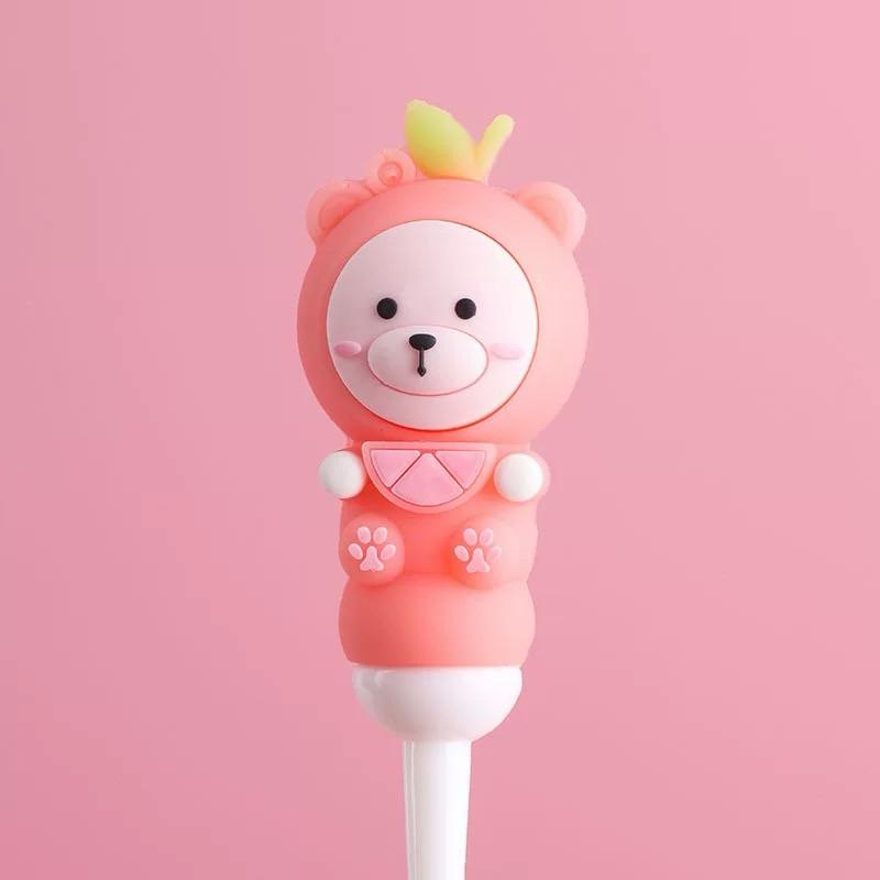 [現貨]寶寶軟毛乳牙刷 可愛小熊學習牙刷 兒童柔軟萬毛牙刷-細節圖6