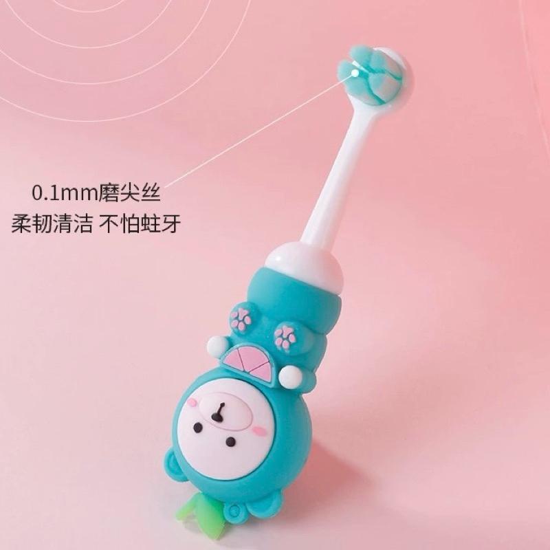 [現貨]寶寶軟毛乳牙刷 可愛小熊學習牙刷 兒童柔軟萬毛牙刷-細節圖7