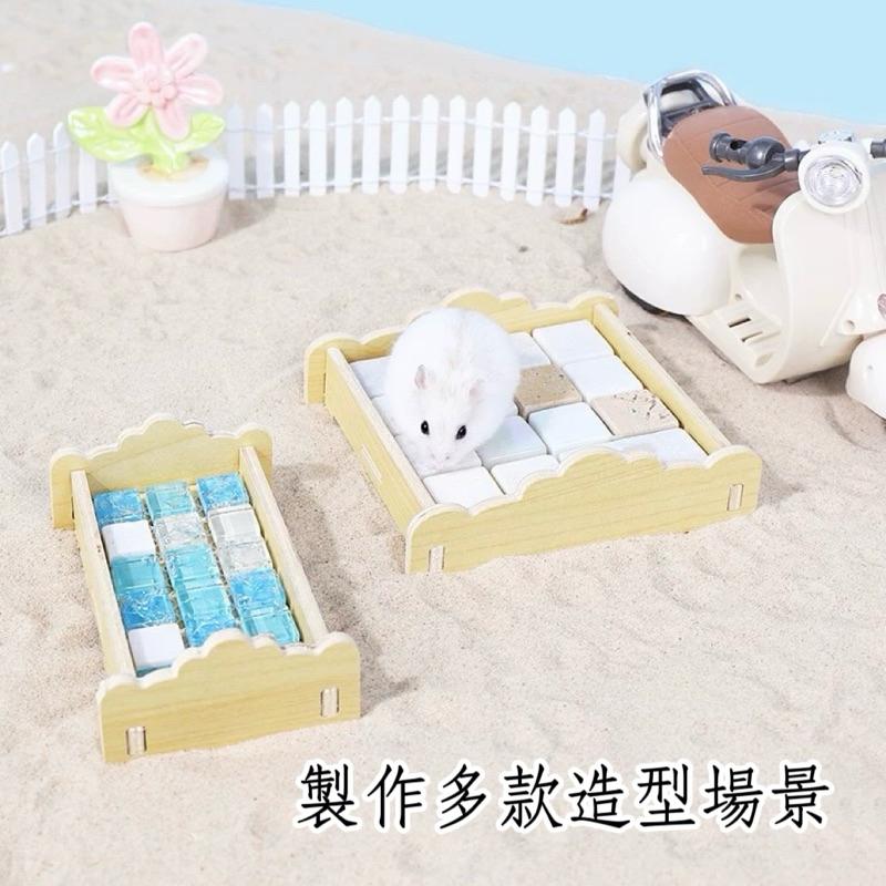 [現貨]倉鼠散熱墊 小寵物天然晶石涼席 降溫用品 夏天散熱板 水晶冰墊兔子冰床消暑用品-細節圖3