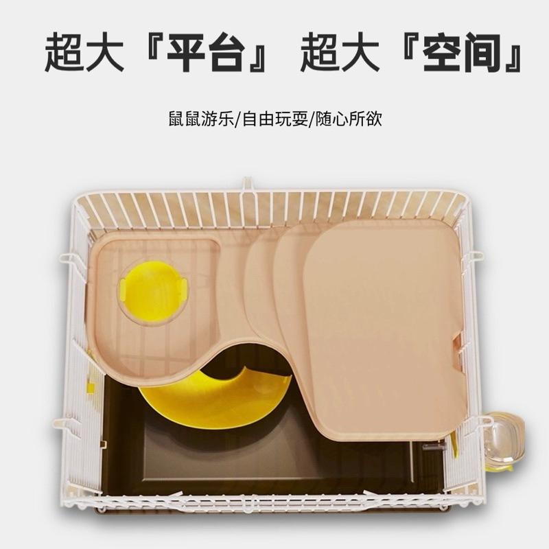 [現貨]倉鼠籠 外出攜帶雙層鐵籠 多功能大城堡-細節圖7