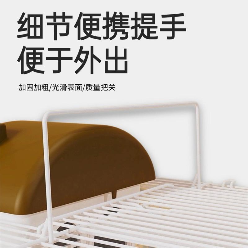 [現貨]倉鼠籠 外出攜帶雙層鐵籠 多功能大城堡-細節圖8