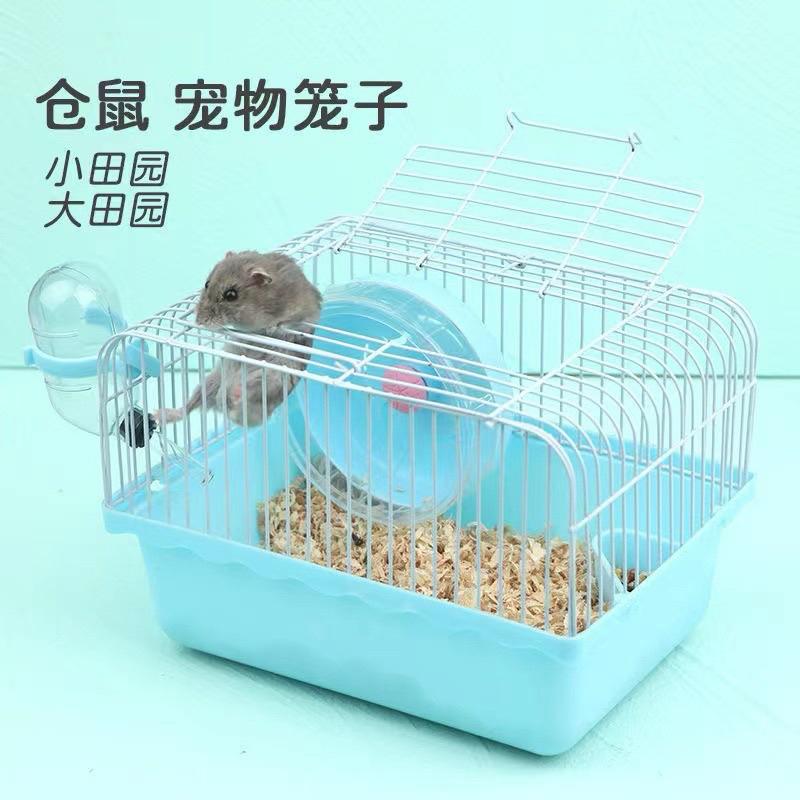 [現貨]倉鼠籠 外出攜帶雙層鐵籠 多功能大城堡-細節圖9