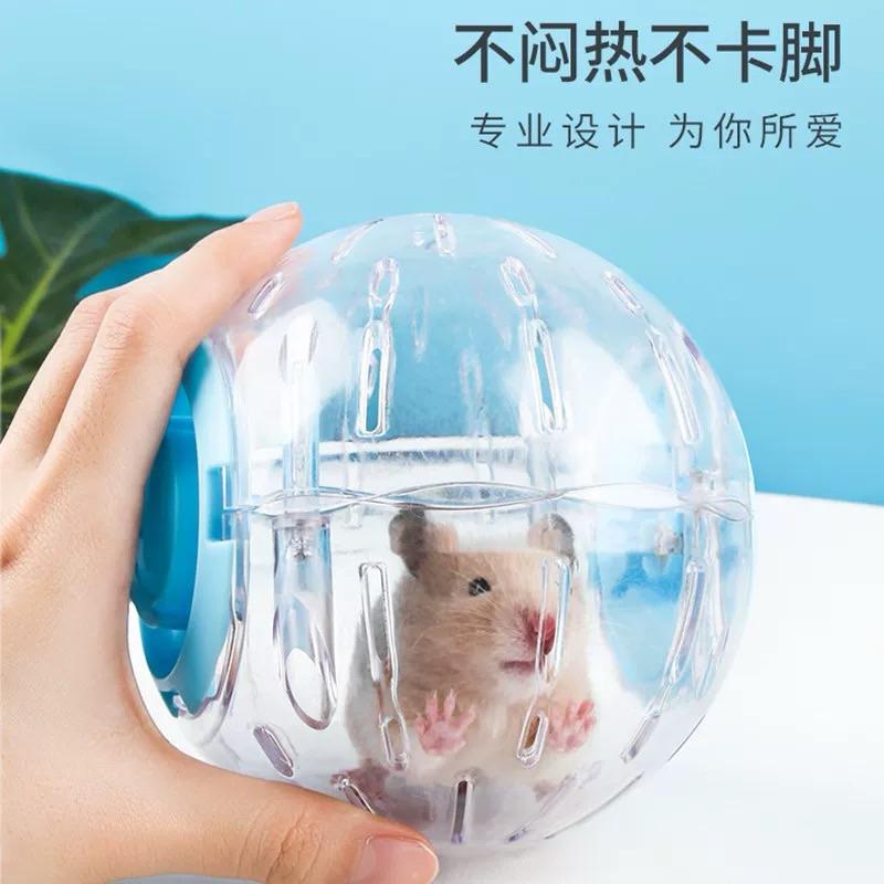 [現貨]倉鼠運動跑球 外出倉鼠玩具 透明跑步球-細節圖5