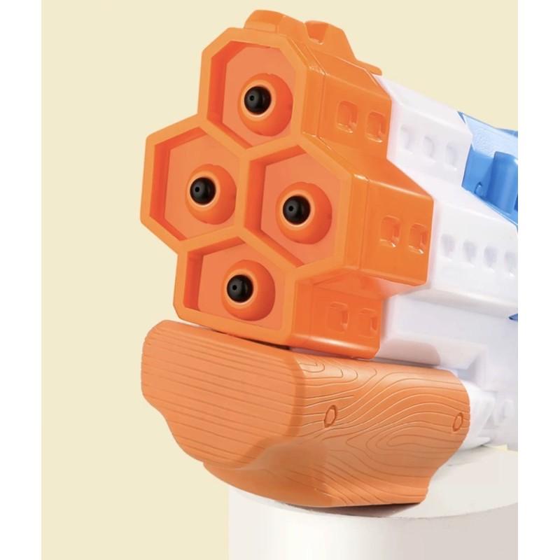 [現貨]抽拉式四孔水槍 大水柱 打水仗神器 多孔高壓大水槍-細節圖8