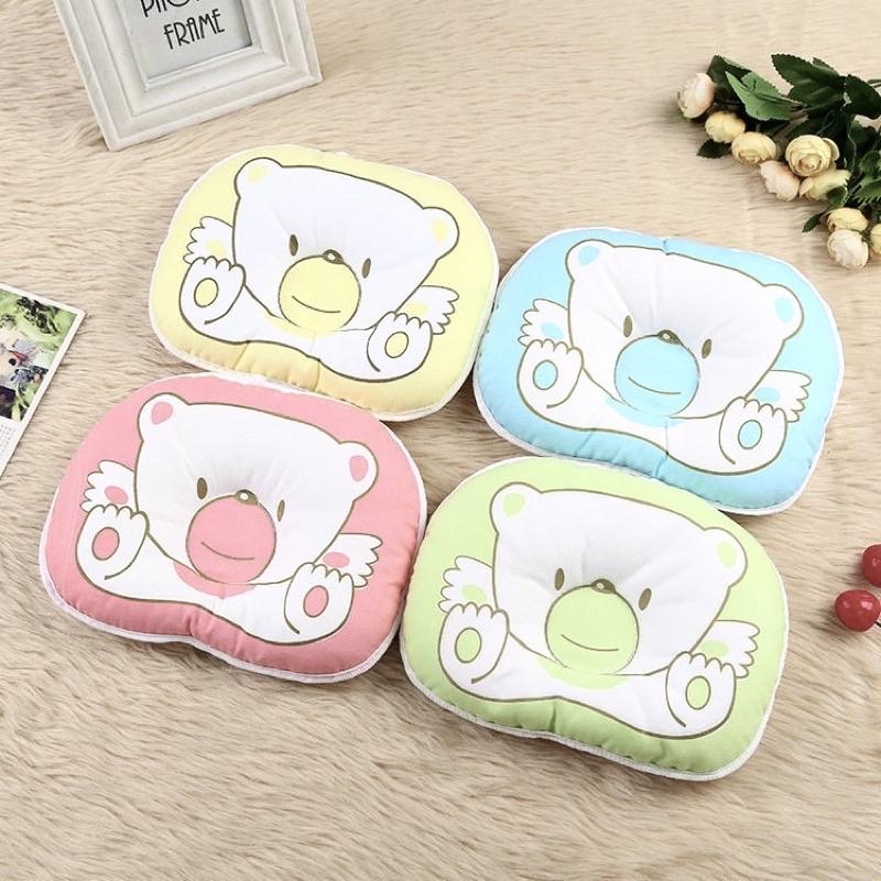 [現貨] 寶寶純棉小熊造型枕頭 小號水洗枕 嬰兒定型枕頭-細節圖3