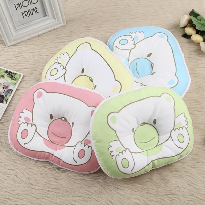 [現貨] 寶寶純棉小熊造型枕頭 小號水洗枕 嬰兒定型枕頭-細節圖4