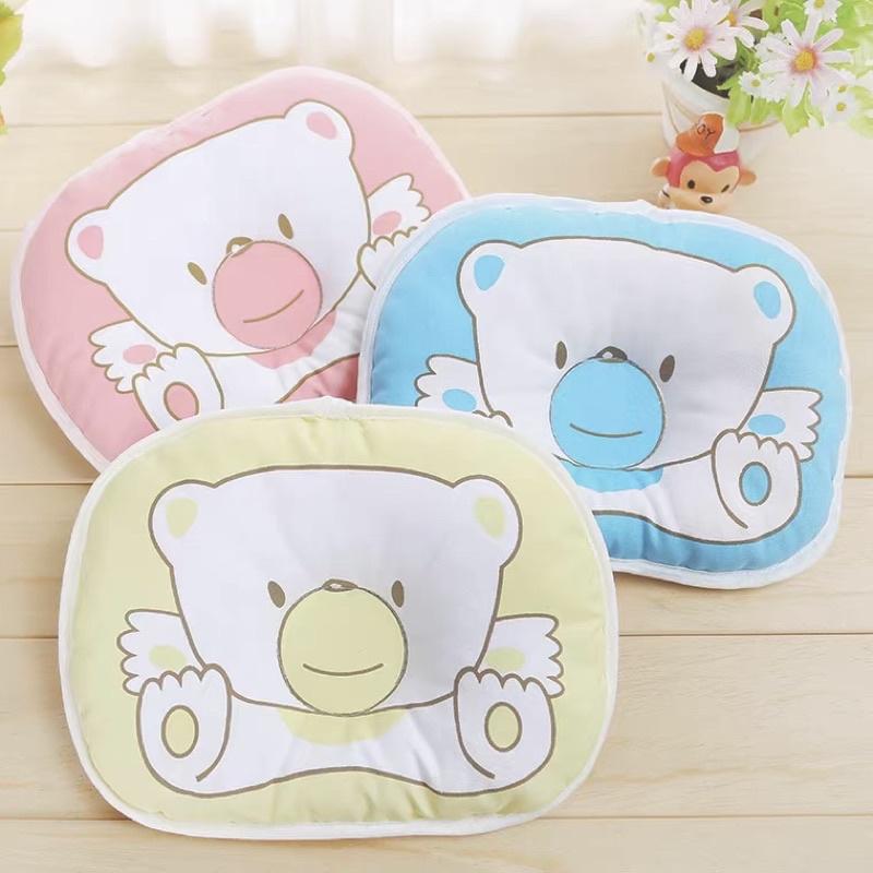 [現貨] 寶寶純棉小熊造型枕頭 小號水洗枕 嬰兒定型枕頭-細節圖8