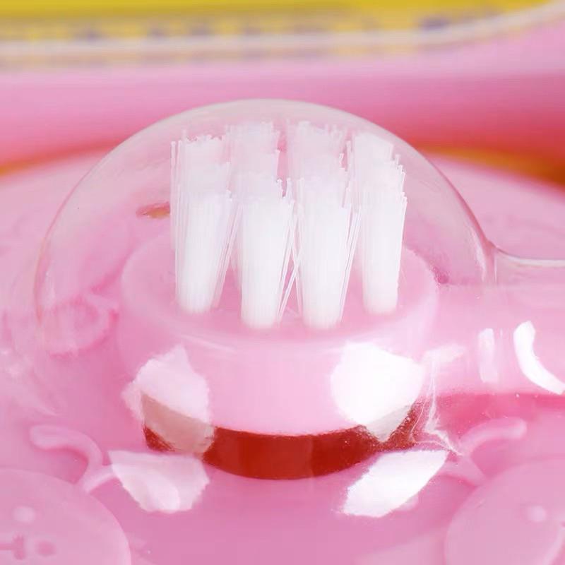 [現貨] 日本原裝花王Kao幼兒親子軟毛牙刷2入 0-3歲訓練擋板乳牙刷-細節圖5