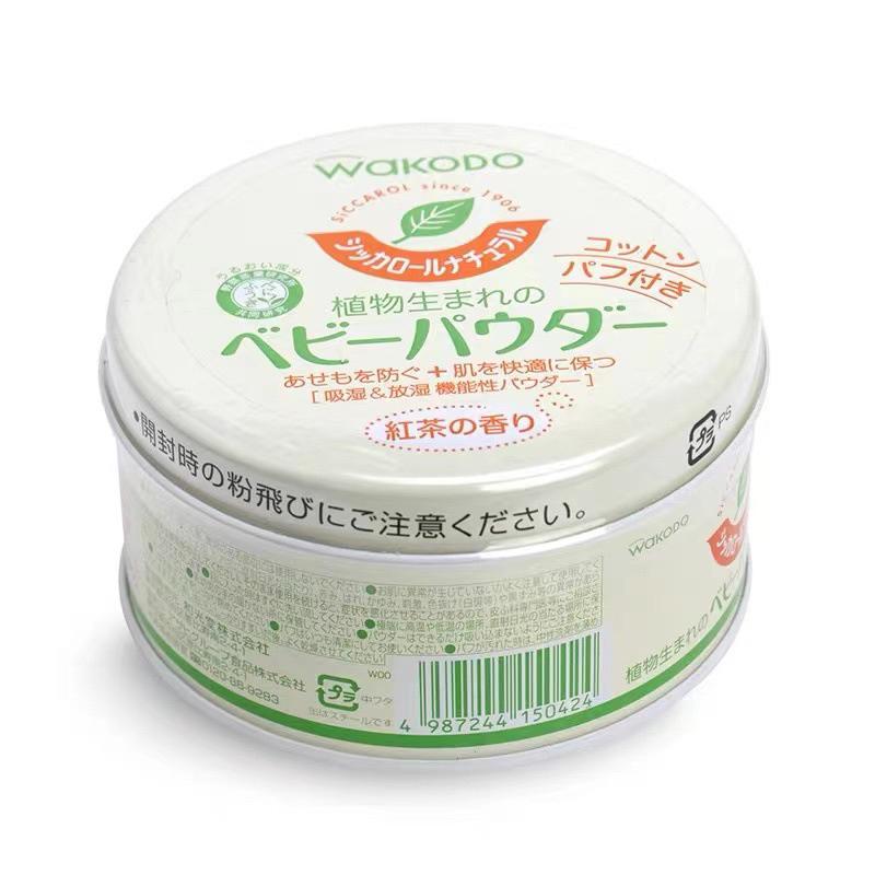 [現貨] 日本 Wakodo 和光堂 天然植物玉米爽身粉120g（含粉撲)-細節圖2