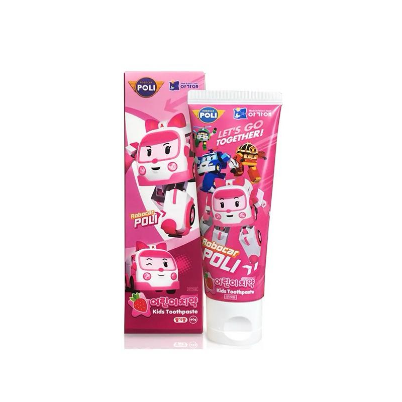[現貨]韓國波力救援小英雄Poil兒童牙刷 / POLI 波力 兒童牙膏草莓/葡萄口味80g-細節圖3
