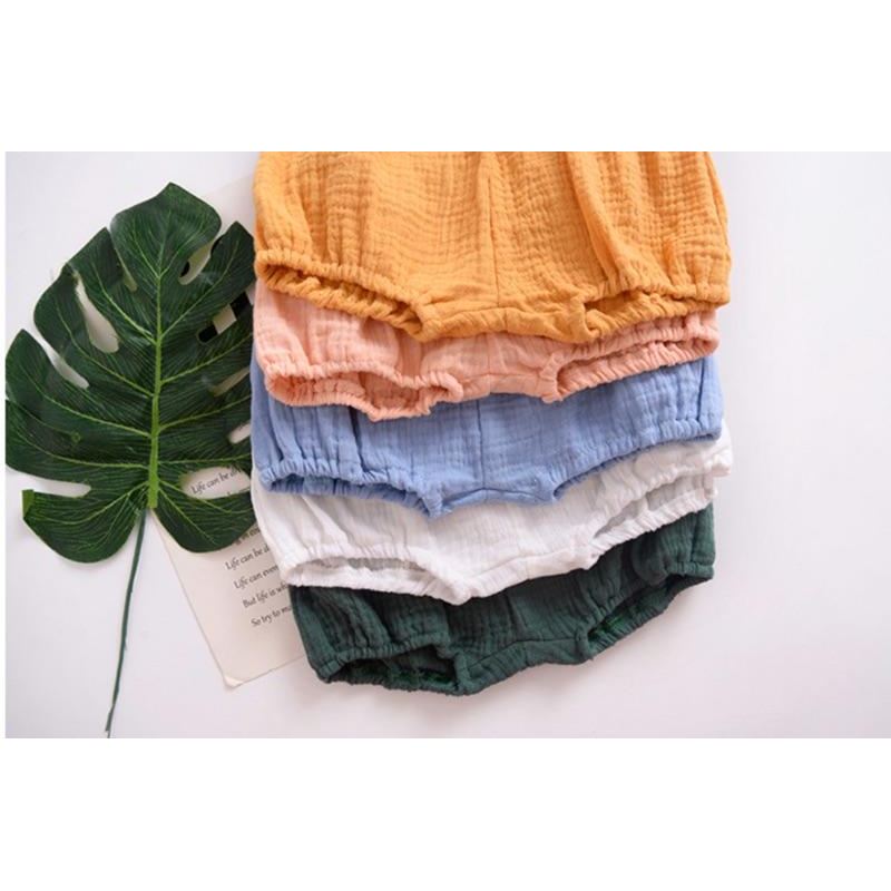 [現貨]歐美風寶寶棉麻短褲 屁屁褲-細節圖4