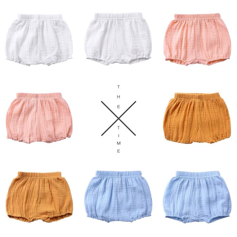 [現貨]歐美風寶寶棉麻短褲 屁屁褲-細節圖5