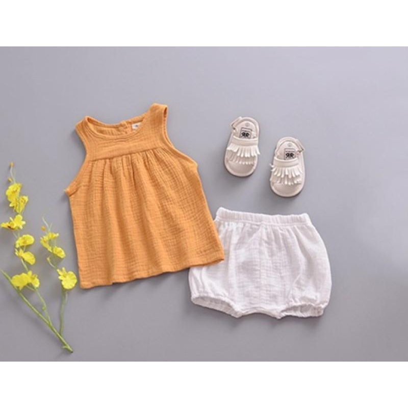 [現貨]歐美風寶寶棉麻短褲 屁屁褲-細節圖7