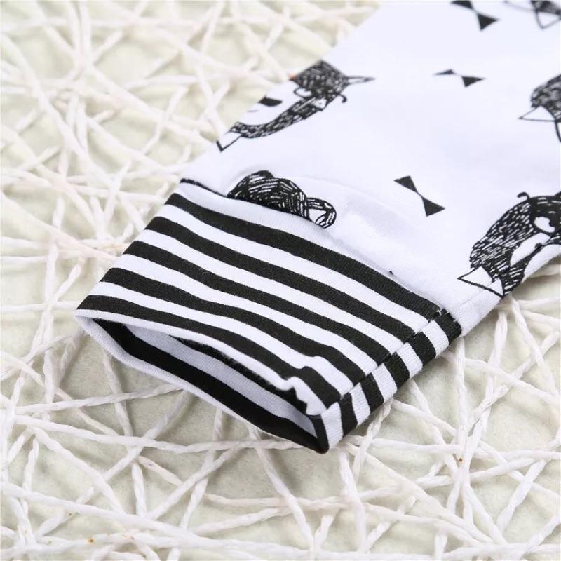 [現貨]歐美風可愛小怪獸寶寶純棉長袖套裝(上衣+褲子）-細節圖7