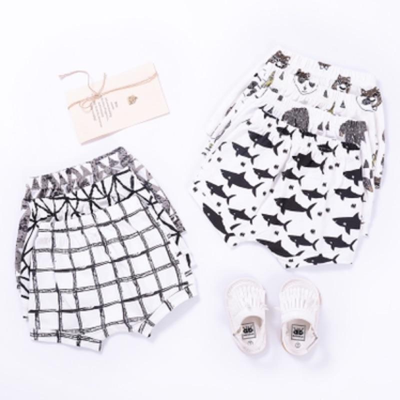 [現貨]男女寶寶百搭彈力屁屁褲 歐美風哈倫褲 大PP褲  兒童短褲-細節圖9