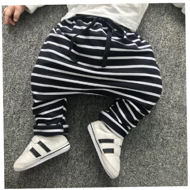 [現貨]寶寶條紋彈力屁屁褲 百搭哈倫長褲-細節圖4