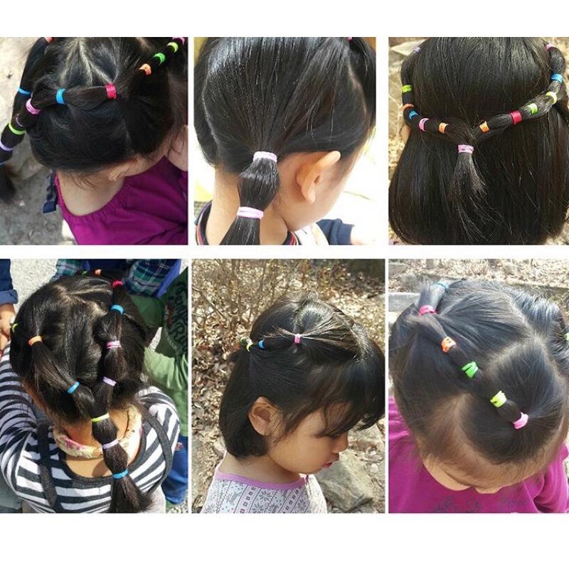 [現貨]攜帶式兒童糖果色髮圈(小包裝）一次性橡皮筋-細節圖9