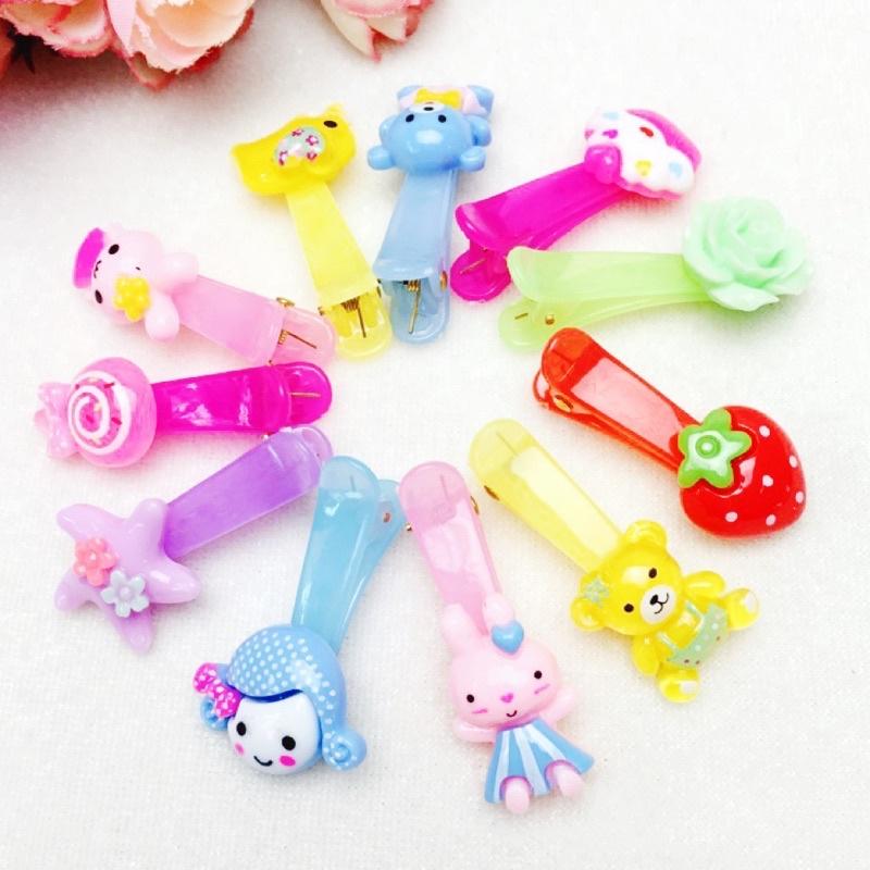 [現貨]寶寶可愛小髮夾  兒童不傷髮小髮夾 女童糖果色瀏海夾-細節圖9