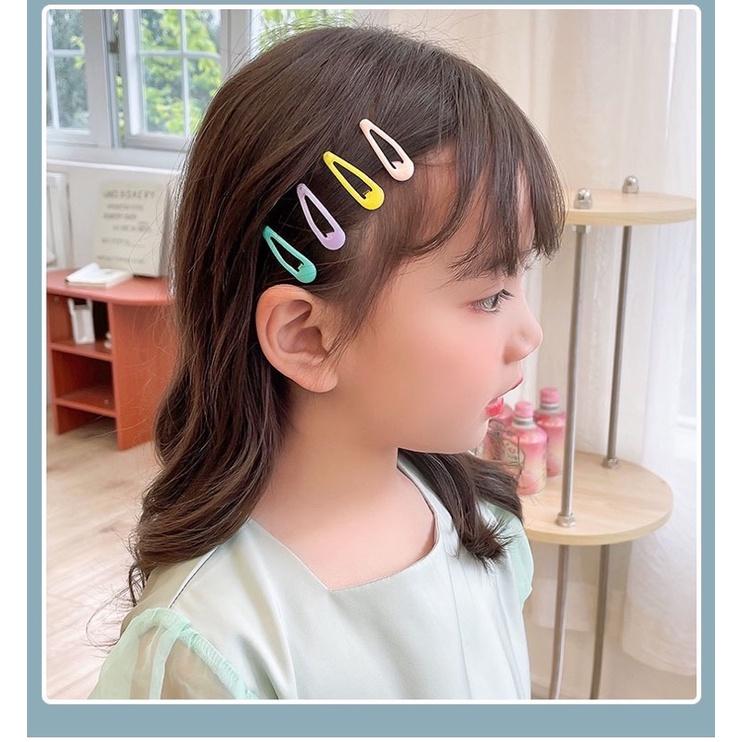 [現貨]寶寶糖果色可愛小髮夾(10件組)  繽紛愛心星星造型髮夾 兒童不傷髮小髮夾 公主髮飾-細節圖5