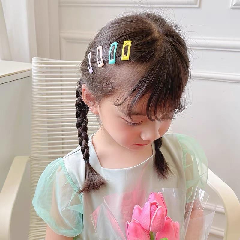 [現貨]寶寶糖果色可愛小髮夾(10件組)  繽紛愛心星星造型髮夾 兒童不傷髮小髮夾 公主髮飾-細節圖6