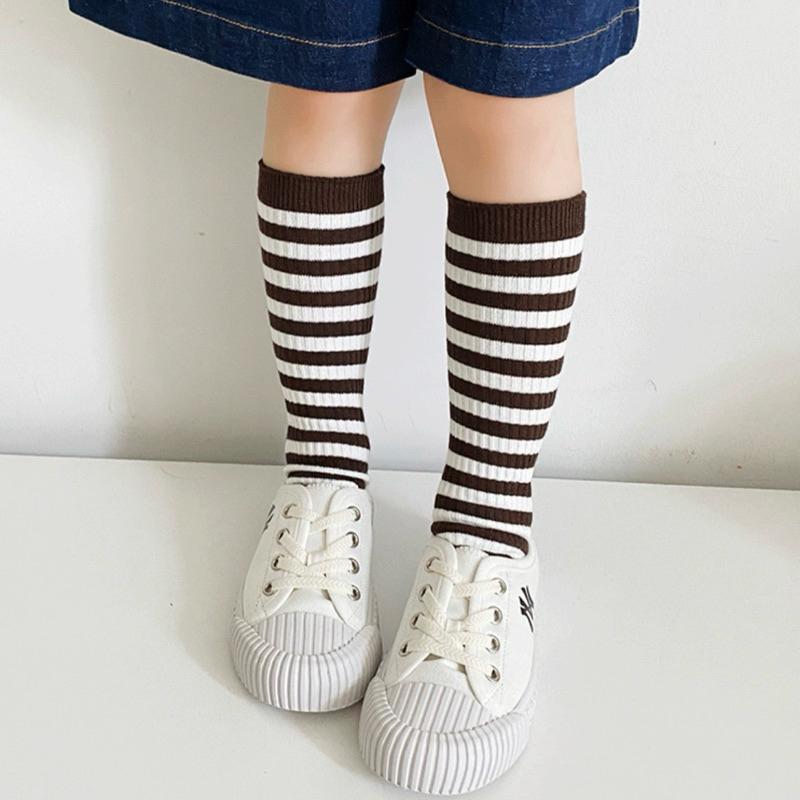 [現貨]雙針抽條兒童條紋襪子 男女童襪 堆堆襪-細節圖6