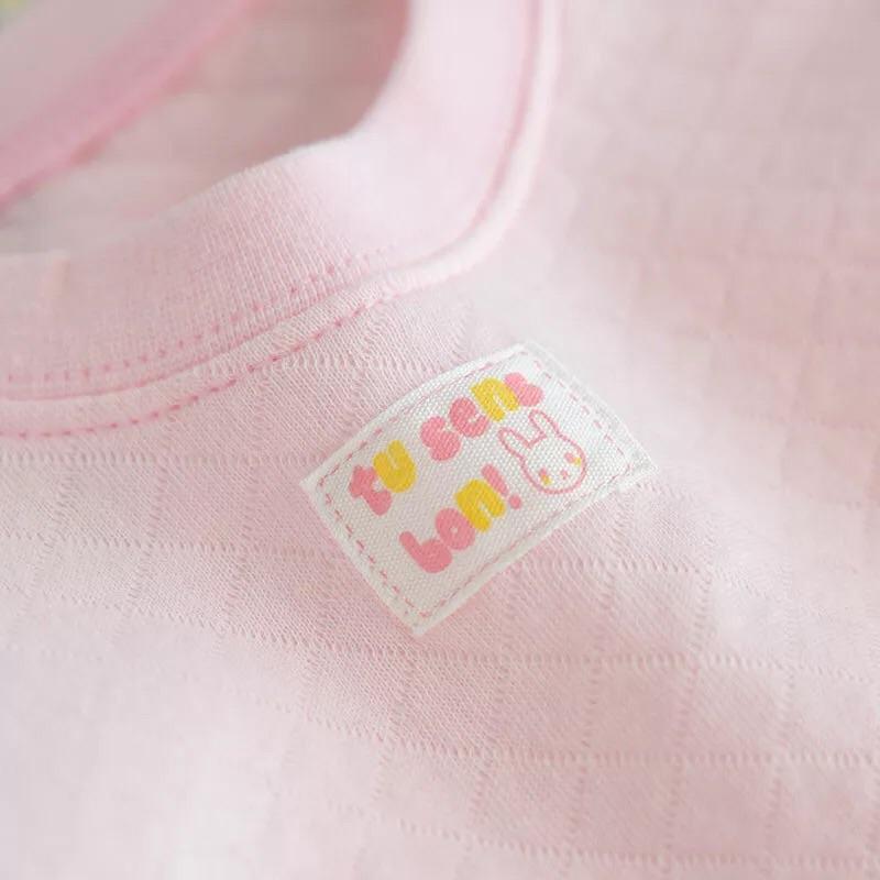 [現貨]外貿日本女童空氣層保暖上衣(2件裝）純棉居家服 打底內衣-細節圖8