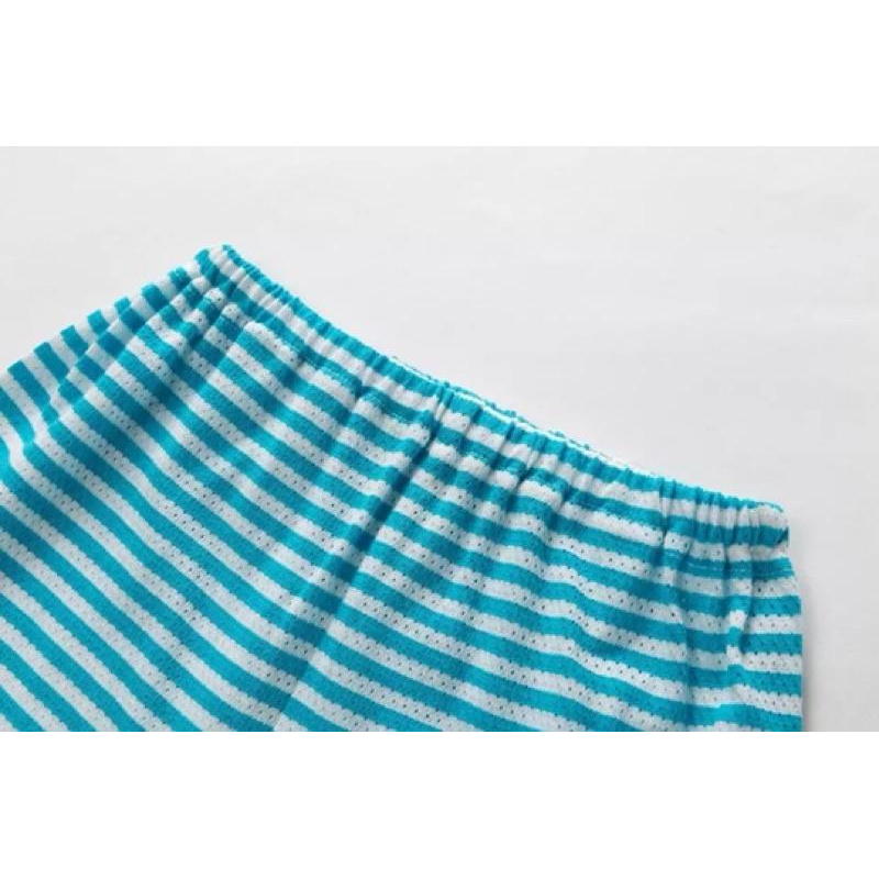 [現貨]外貿日本純棉網眼男童上衣  速乾洞洞衣 短褲 居家褲-細節圖8