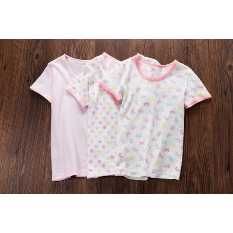 [現貨]外貿日本純棉網眼女童上衣 速乾洞洞衣 短褲 燈籠褲 安全褲-細節圖2