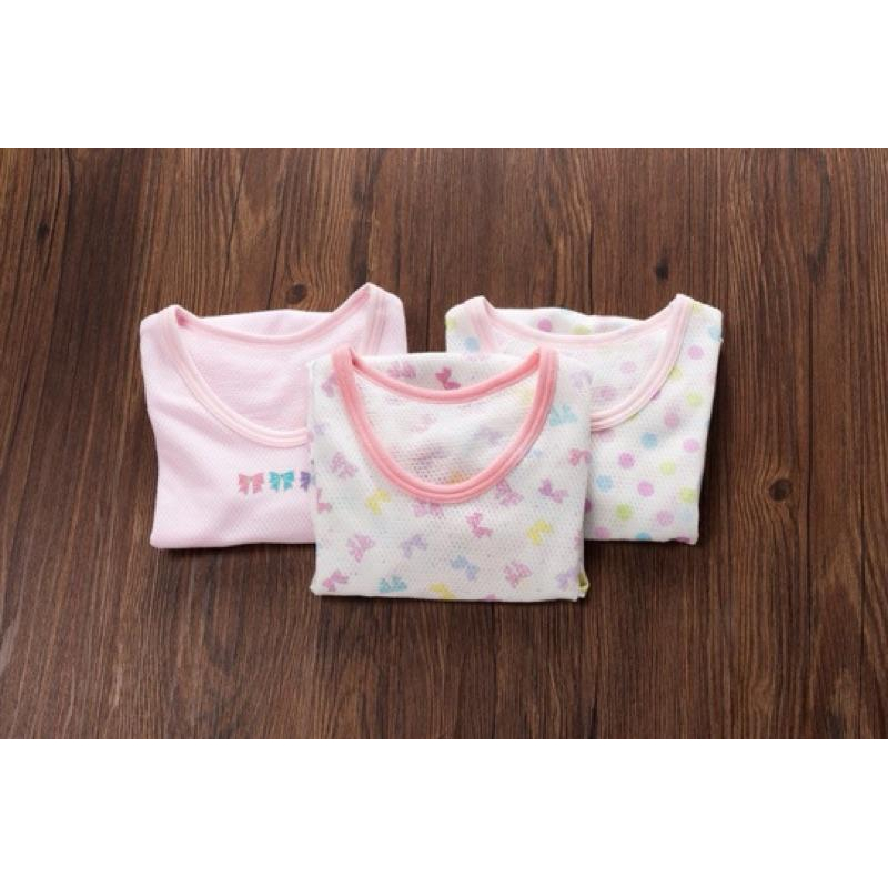 [現貨]外貿日本純棉網眼女童上衣 速乾洞洞衣 短褲 燈籠褲 安全褲-細節圖3