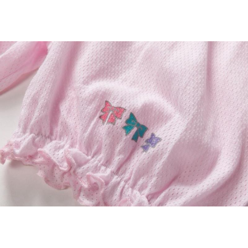 [現貨]外貿日本純棉網眼女童上衣 速乾洞洞衣 短褲 燈籠褲 安全褲-細節圖9