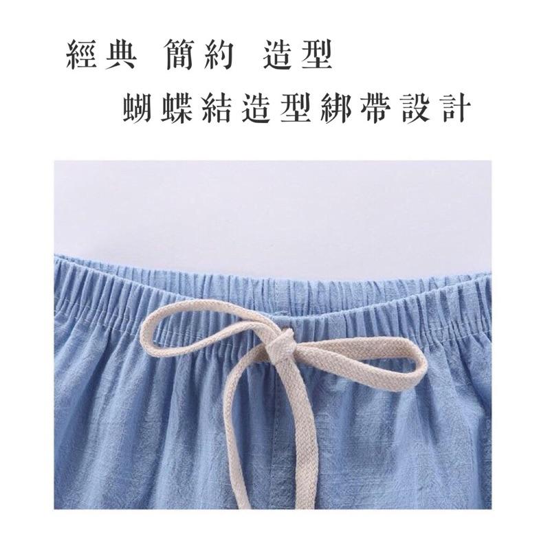 [現貨]男女童素色百搭棉麻休閒短褲 夏季吸濕排汗-細節圖9