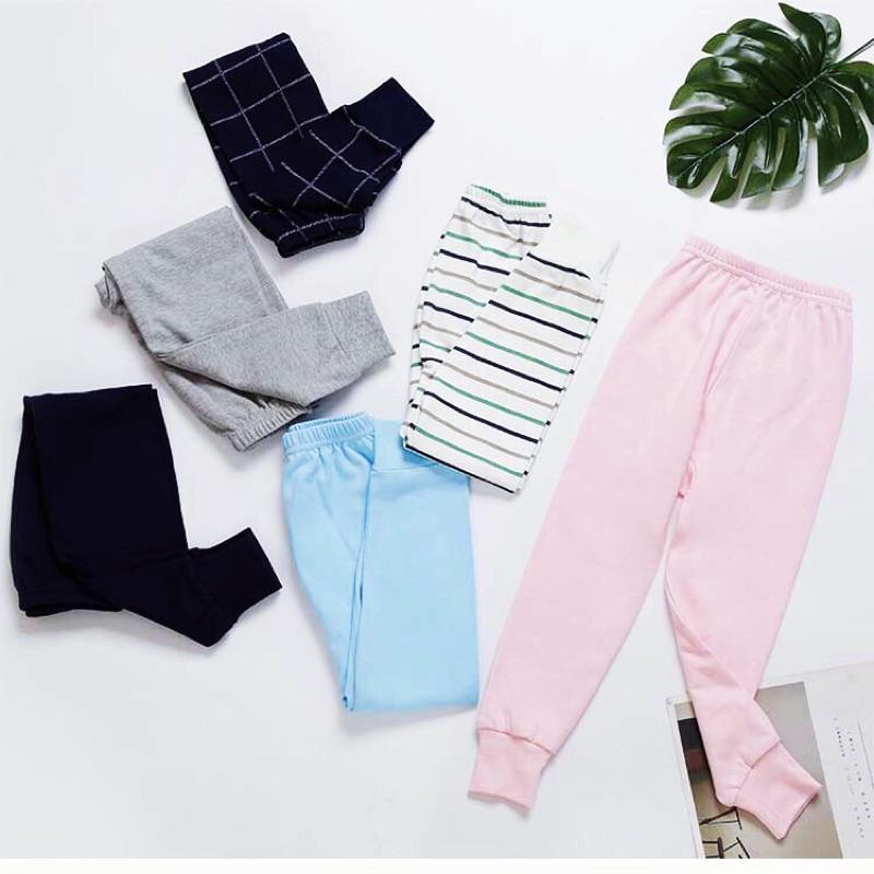 [現貨]男女童素色系列純棉長褲-細節圖4