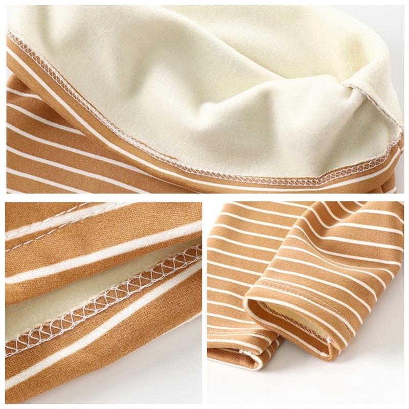 [現貨]冬季加厚加絨兒童長袖上衣 保暖上衣-細節圖5