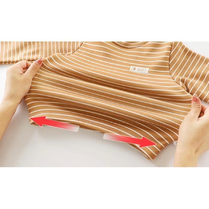 [現貨]冬季加厚加絨兒童長袖上衣 保暖上衣-細節圖6