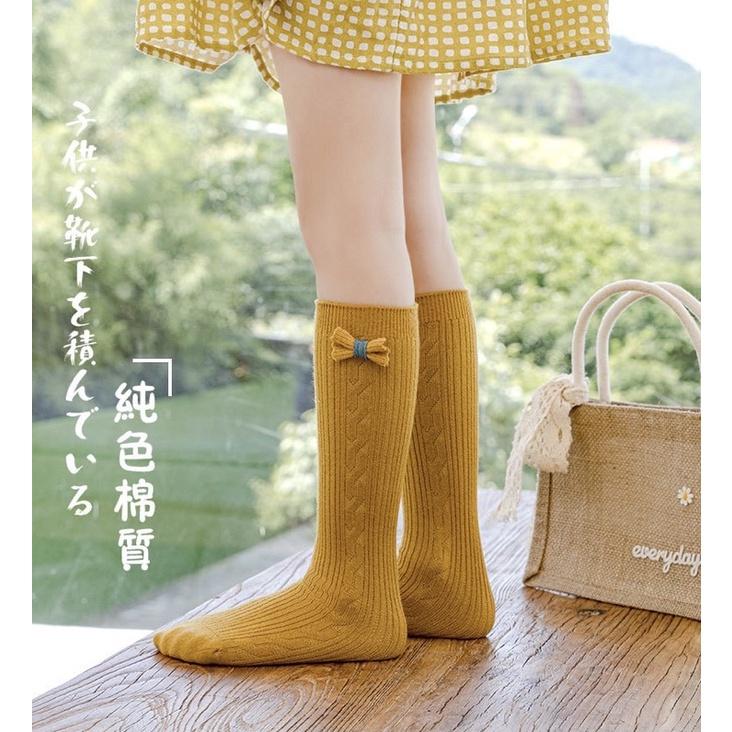 [現貨]女童蝴蝶結彈力堆堆襪 公主襪 長襪 中筒襪-細節圖6