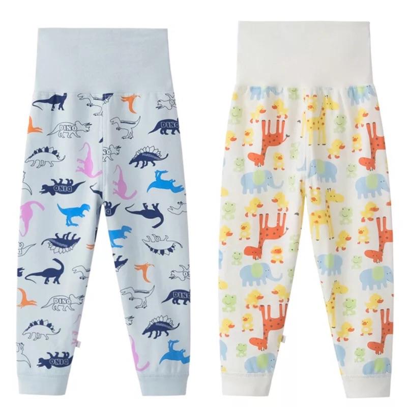 [現貨]兒童純棉高腰護肚褲  男女童四季柔軟空調褲-細節圖6