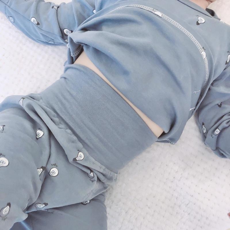 [現貨]兒童純棉高腰護肚褲  男女童四季柔軟空調褲-細節圖8