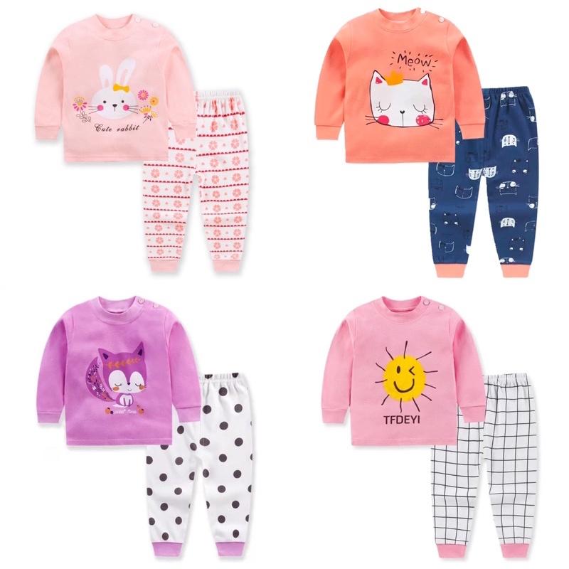 [現貨]女童純棉長袖兩件式套裝（上衣+長褲）兒童春秋薄款居家服-細節圖4