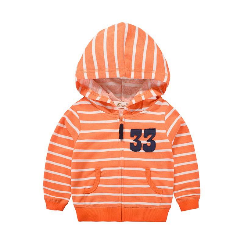 [現貨]兒童春秋薄款條紋連帽外套-細節圖7