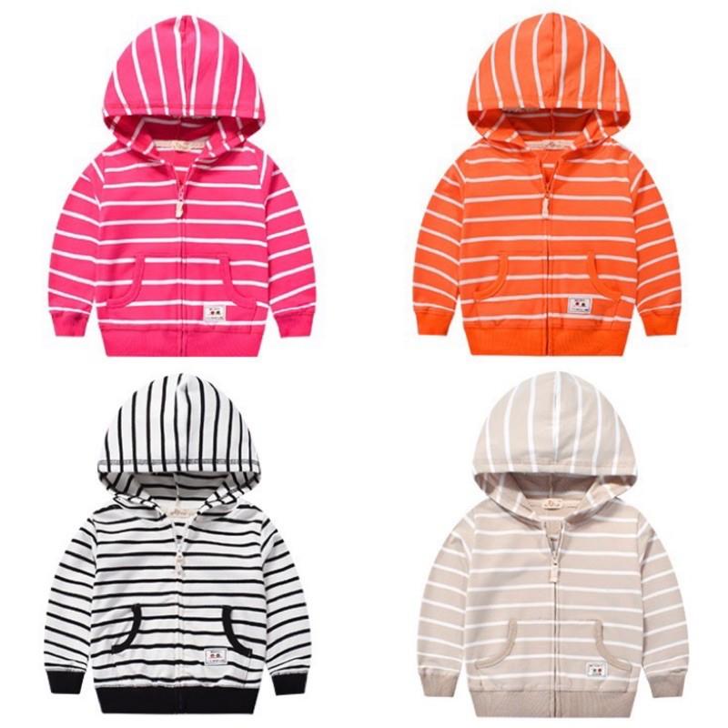 [現貨]兒童春秋薄款條紋連帽外套-細節圖9