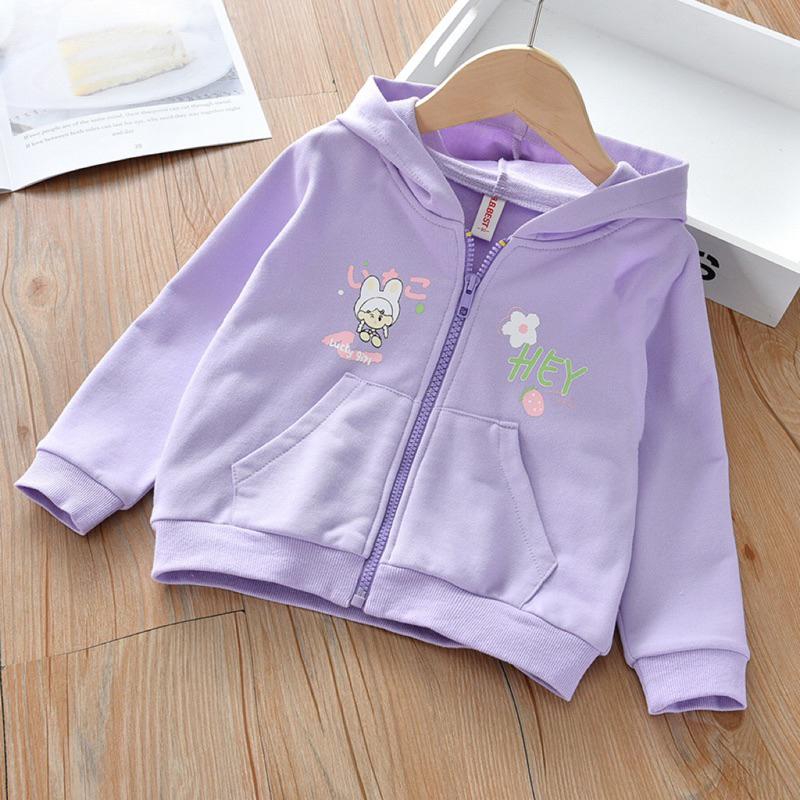 [現貨]春秋款女童薄外套 舒適兒童印花連帽外套-細節圖5