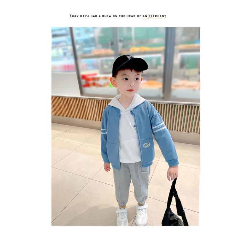 [現貨]春秋薄款男童薄外套 夾克 舒適兒童印花連帽外套-細節圖6