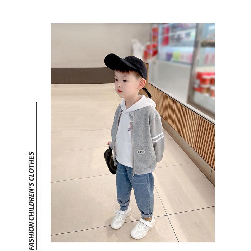 [現貨]春秋薄款男童薄外套 夾克 舒適兒童印花連帽外套-細節圖7