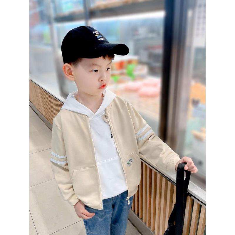 [現貨]春秋薄款男童薄外套 夾克 舒適兒童印花連帽外套-細節圖8