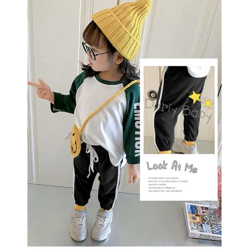 [現貨]男女童純棉保暖運動長褲-細節圖6