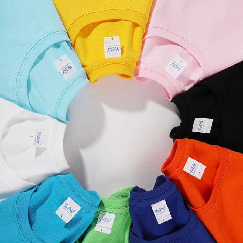 [現貨] 兒童純棉短袖上衣 百搭白色上衣 黑色上衣 女童男童短袖班服 打底素色短袖T恤-細節圖3