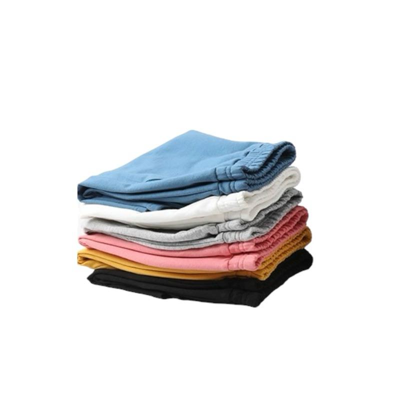 [現貨]純棉夏季兒童短褲 白色短褲 口袋五分褲 百搭素色褲子 黑色短褲-細節圖4