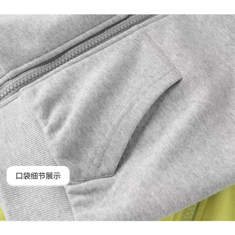 [現貨]春秋薄款兒童連帽外套 百搭素色拉鍊外套-細節圖8